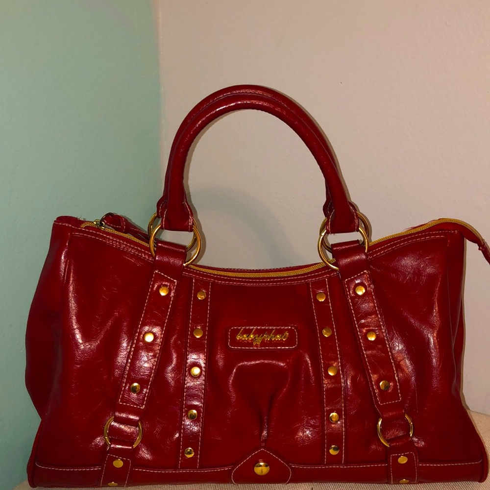 Red Baby Phat large handbag